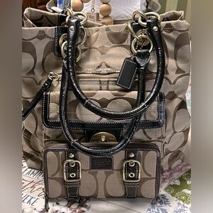 2for1 Authentic Coach bag and wallet